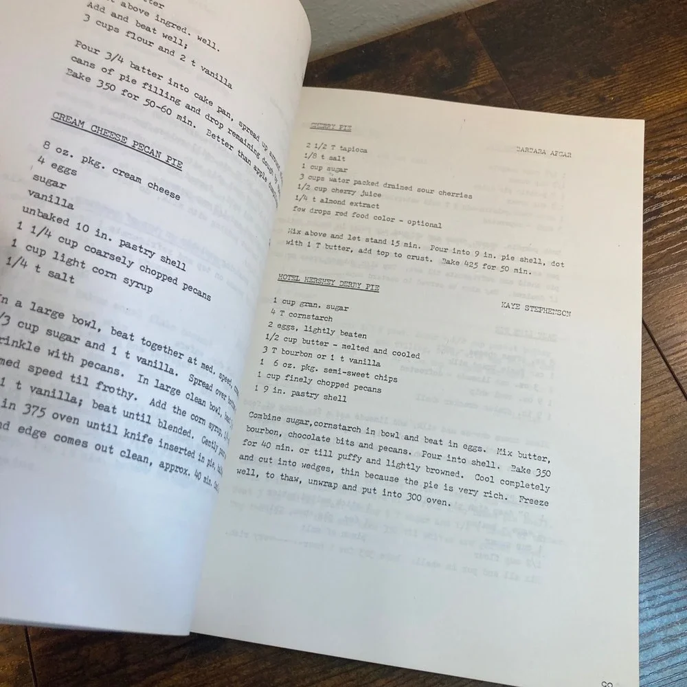 Fort Branch Indiana Vtg Cookbook Hurryin Hoosier Dist Envoy 1982 Typewritten